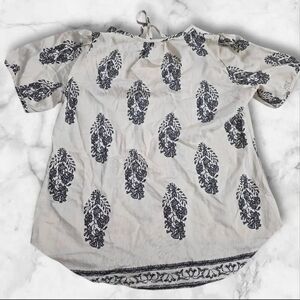 Lomon Boho Short Sleeve Shirt Size Medium